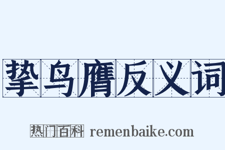 挚鸟膺反义词是什么意思的图片